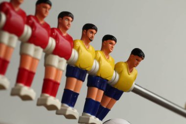 Langırt masası futbolcuları.