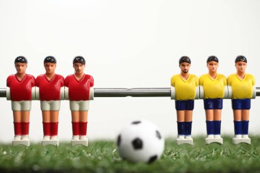 Langırt masası futbolcuları.