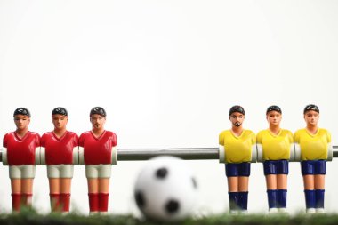 Langırt masası futbolcuları.