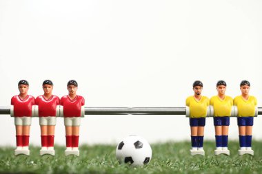 Langırt masası futbolcuları.