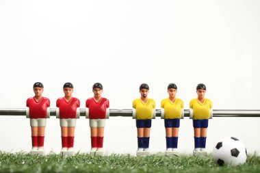 Langırt masası futbolcuları.