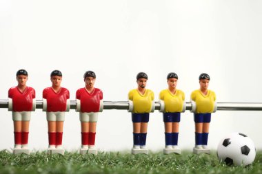Langırt masası futbolcuları.