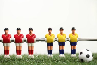 Langırt masası futbolcuları.