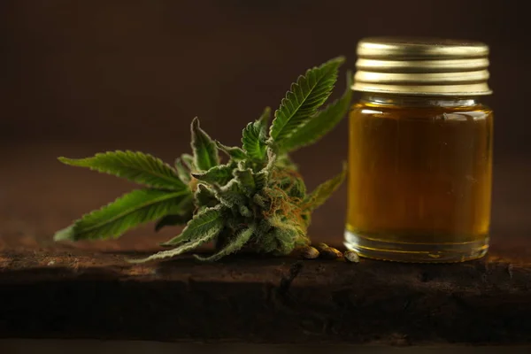 Marihuana medicinal aceite de cbd — Foto de Stock