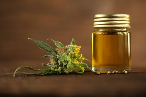 Marihuana medicinal aceite de cbd — Foto de Stock