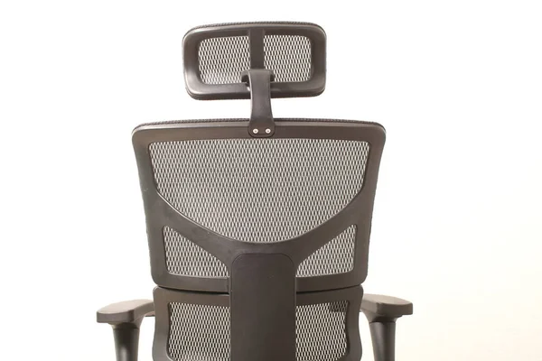 black office ergonomic chair with mesh coating.