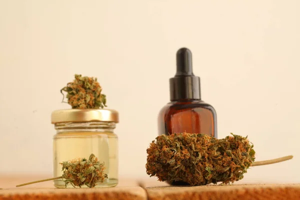 Maconha Medicinal Óleo Cannabis Cbd — Fotografia de Stock