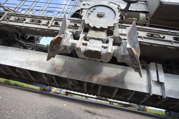 Concrete Laying Complex Road Construction Belarus Minsk 2020 — Stock Photo, Image