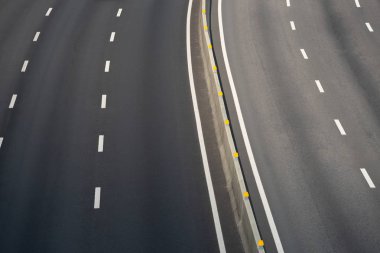 Yol hızlı asfalt üstten görünüm