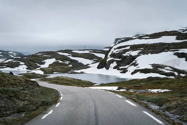 Aurlandsfjellet Ruta Nacional Escénica Noruega Paisaje Norte Severo Cerca Sogn — Foto de Stock