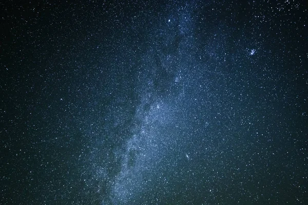 Láctea Vista Noturna Com Céu Estrelado — Fotografia de Stock