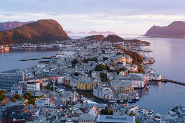 Alesund - Aksla Mount, Norveç'ten görünüm