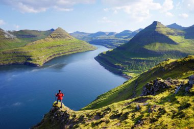 Funningur fiyortuna bak. Eysturoy Adası, Faroe adaları