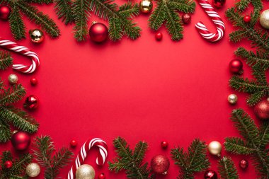 Kırmızı Noel arka plan