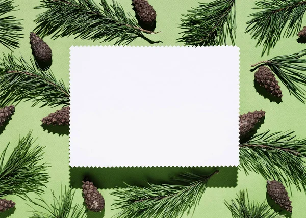 Christmas background with note paper