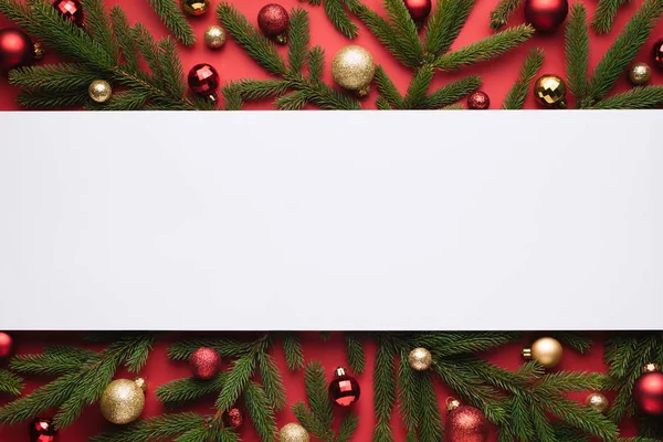 Karácsonyi vagy újévi dekoráció háttér — Stock Fotó