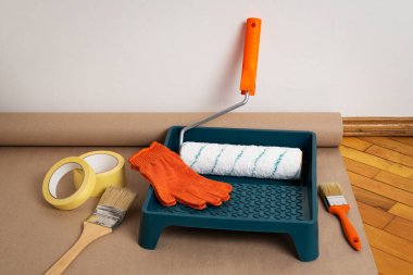 Boyama Aletleri ve Malzemeleri. Paten Kapakları, Çerçeve ve aksesuarlar, bant ve fırçalar