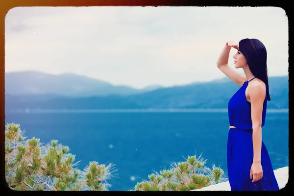 Young woman in Greece — Stock Photo, Image