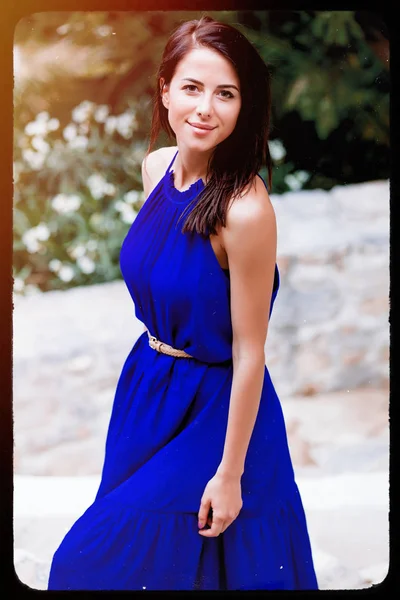 Fiatal nő, Görögország — Stock Fotó