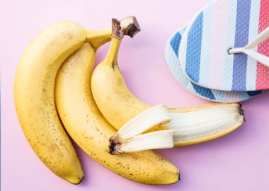 Flip flop sarı muz ve yaz