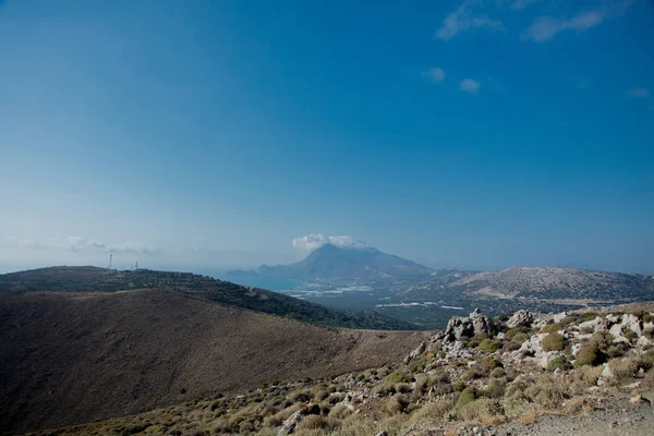 Pohled na hory vysoké západní části Kréty — Stock fotografie