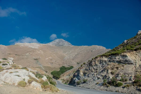 Vue Sur Les Montagnes Haute Ouest Crète Saison Estivale Grèce — Photo