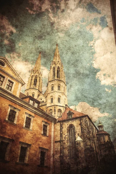 Old Catholic Church Germany Image Made Old Color Style — Stock Photo, Image