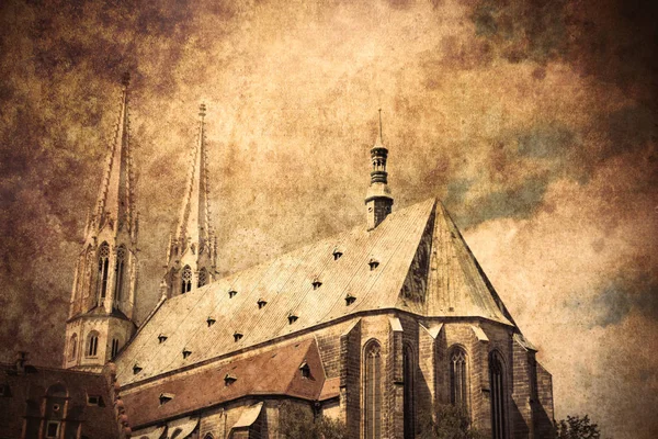 老天主教教会在德国 用旧颜色样式制作的图像 — 图库照片