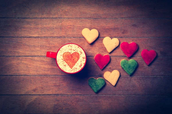 Taza y galletas — Foto de Stock