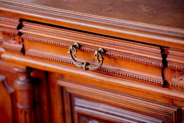 Closeup Uitzicht Oude Ingang Van Kabinet Leeftijd Huis — Stockfoto