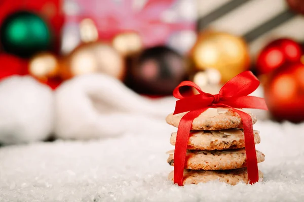 Bolinhos com presentes de Natal — Fotografia de Stock
