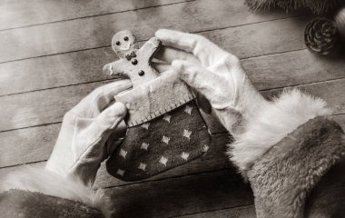 Noel Baba var Noel kurabiyesi kaydırma