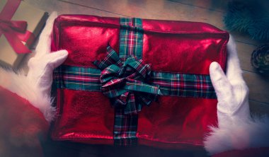 Noel Baba var Noel kutu ambalaj