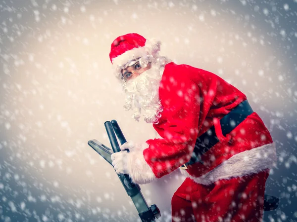 Santa Claus bavit se s rotopedy — Stock fotografie