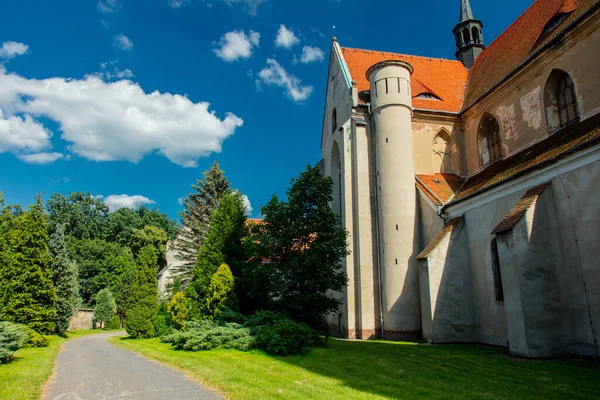 Vista Abadía Monasterio Henrykow Polonia — Foto de Stock