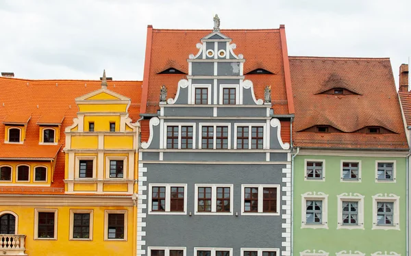 View Old City Tile Houses Europe — Stock Photo, Image