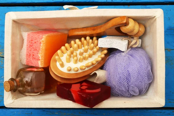 Spa Massage Items Top View — Stock Photo, Image