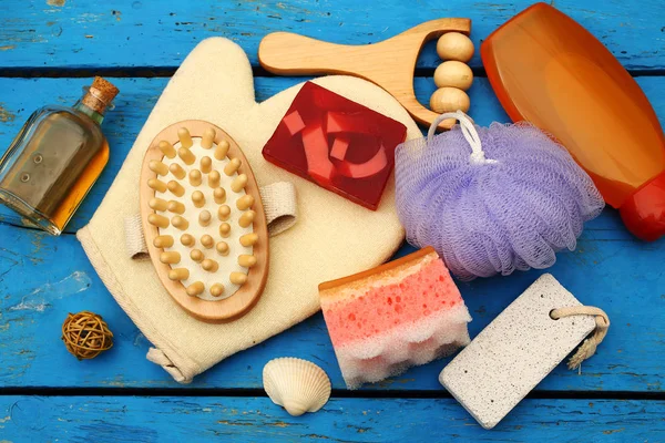 Spa Massage Items Top View — Stock Photo, Image