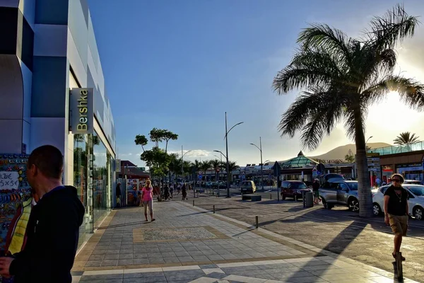 Belle Ville Corralejo Sur Île Espagnole Des Canaries Fuerteventura Par — Photo