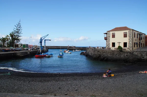 Prachtig Landschap Van Spaanse Havenstad Puerto Cruz Het Canarische Eiland — Stockfoto