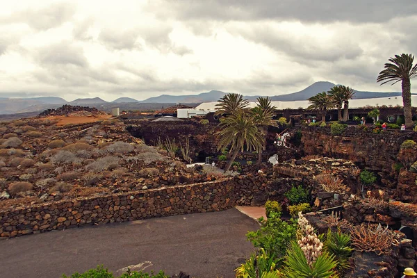 Schöne Ruhige Sommerwolkenlandschaft Von Der Spanischen Kanareninsel Lanzarote — Stockfoto