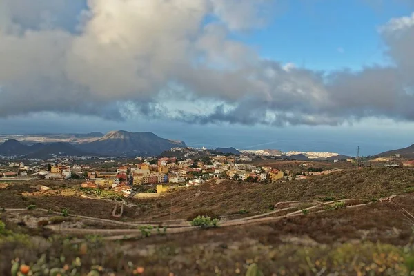 Όμορφο Ήρεμο Τοπίο Διακοπών Στο Ισπανικό Καναρίνι Τενερίφη Μια Ηλιόλουστη — Φωτογραφία Αρχείου