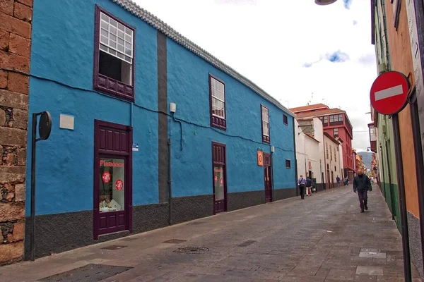 Hermosas Calles Con Edificios Históricos Antigua Capital San Cristbal Laguna —  Fotos de Stock