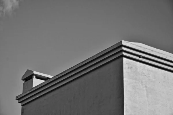 Schöne Kontrastreiche Architektonische Details Auf Der Spanischen Kanareninsel Fuerteventura Vor — Stockfoto