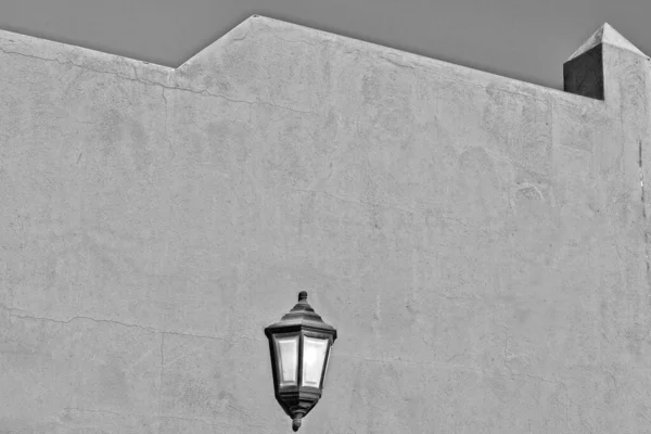 Belos Detalhes Arquitetônicos Contrastantes Ilha Canária Espanhola Fuerteventura Contra Céu — Fotografia de Stock