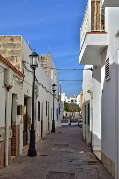 Hermosa Ciudad Corralejo Isla Española Canarias Fuerteventura Cálido Día Vacaciones — Foto de Stock