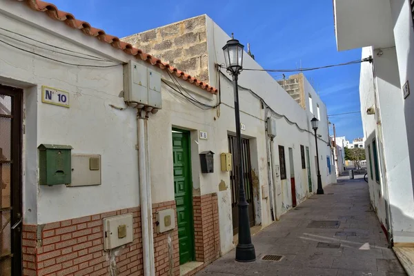 Hermosa Ciudad Corralejo Isla Española Canarias Fuerteventura Cálido Día Vacaciones —  Fotos de Stock