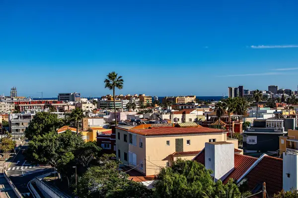 Una Hermosa Cabeza Original Ciudad Española Capital Gran Canaria Las — Foto de Stock