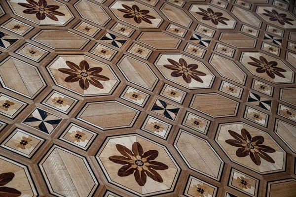 Mooie Originele Achtergrond Van Een Antieke Oude Houten Vloer Creëren — Stockfoto