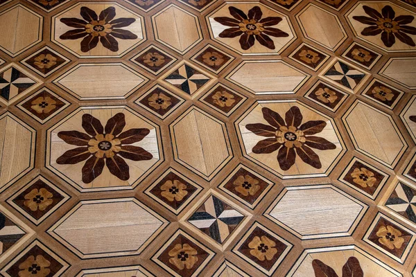 Mooie Originele Achtergrond Van Een Antieke Oude Houten Vloer Creëren — Stockfoto